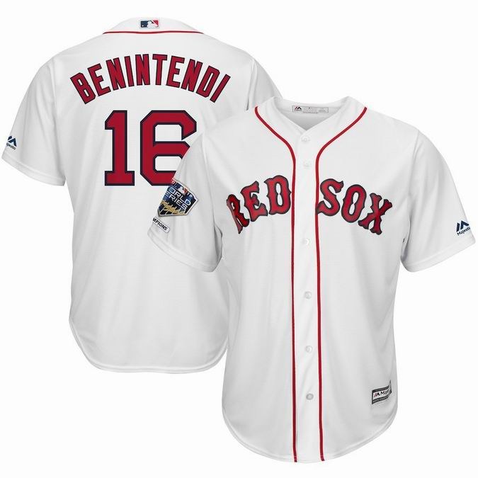 Boston Red Sox 2018 World Series Champions Cool Base Player Jerseys-005